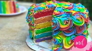 366K views · 20K reactions | How To Make a RAINBOW ROSETTE CAKE By: Baking with Ryan | MetDaan Cakes | Facebook