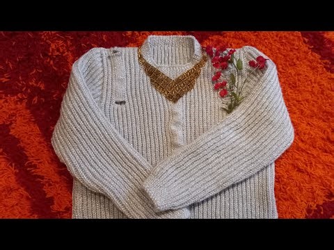Pulover tricotat Iulia,tutorial.Ladies sweater di bunti.Strick pullover.Maglione lavorato maglia.
