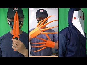 03 Awesome paper toys || Talking Bird Mask, Ninja Knife, Ninja Claws