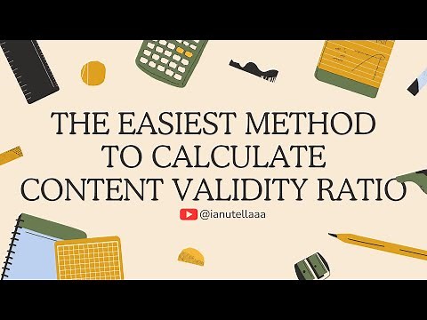 The Easiest Method to Calculate Content Validity Ratio (CVR)