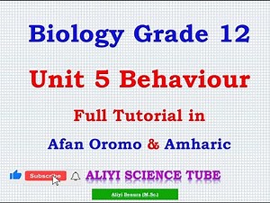 Biology Grade 12 Unit 5 Behavior Full Tutorial