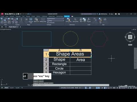 88 Designing a table in your AutoCAD drawing