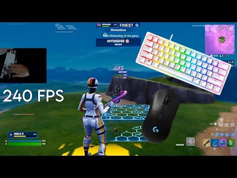 MAD 60HE ASMR 😴 1v1 Speed Realistic 🏆 Satisfying Keyboard Fortnite 240 FPS 4K