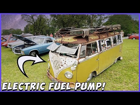 Split Window VW Bus Hard to Start | Electric Fuel Pump Install