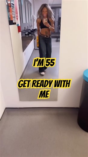 55 year old bodybuilder gets ready for posing session #grwmoutfit #posing