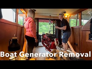 PART #2 WESTERBEKE MARINE Generator REMOVAL THE EASY WAY!!!!! Westerbeke 8.5KW 550 Lbs!!!!