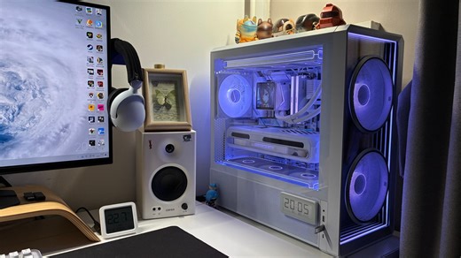 最完美的风道机箱！联力217INF，颜值和性能兼备（外加女朋友送的9800x3d和ROG大吹雪^^)