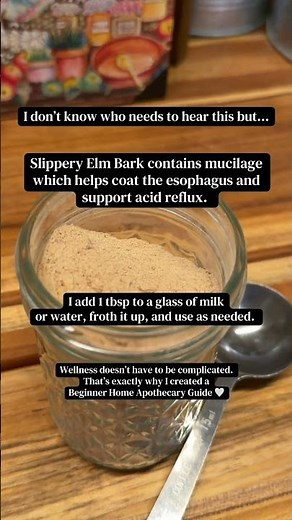 Slippery Elm Bark for digestive support | Beginner Herbalism #homeapothecary