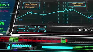 Stock Market, Trading, Info Graphic With Animated Graphs, Charts 4K UHD | Premium Stock Video Footage