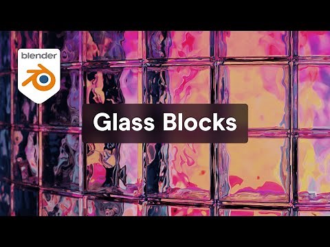 Create Glass Blocks with Neon Lighting in Blender & Cycles