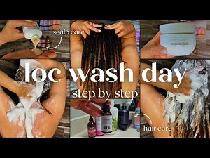 How I Deep Clean My Locs at Home | Scalp Care + Natural Hair Wash Day Routine