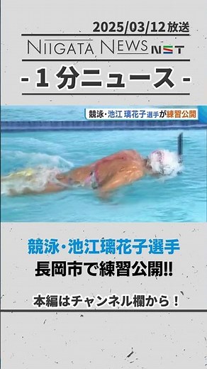 Competitive swimmer Ikee Rikako opens practice ahead of the Japan Championships! #Niigata #Swimming