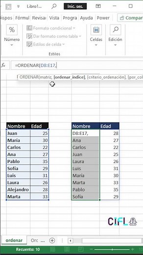 Cap 277: Cómo Usar la Función Ordenar en Excel, Aprende Esta Función de Ordenación 📑🔍