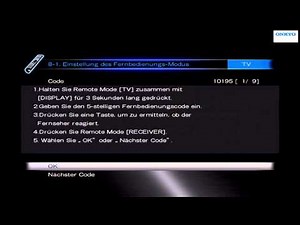 ONKYO Vorprogrammierte Fernbedienung (AV Receiver/AVR/Heimkinoreceiver)