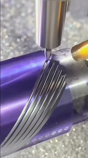 Close-up of 4-axis CNC milling machine processing, is this what you need?#cnc #cncmachine #vmc #fyp