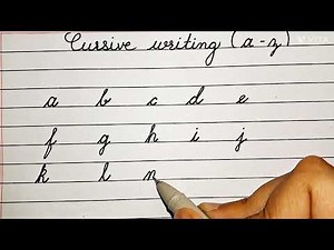 ✍️ Cursive Writing a–z | Neat Handwriting Practice on Two Line Page