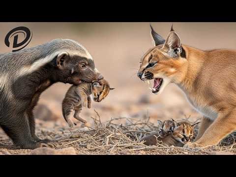 Honey Badger Attack Newborns and Animals Giving Birth | Brutal Animal Fight