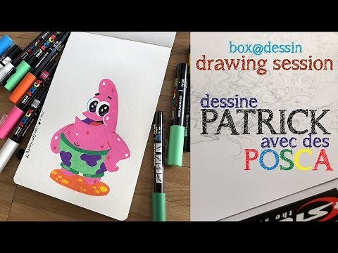 Dessine Patrick avec des Posca - Drawing Session