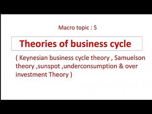 theory of business cycle ( Keynes business cycle and samuelson theory )