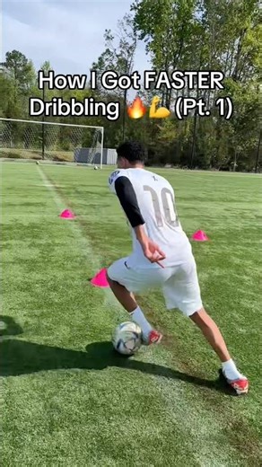 How I Got FASTER Dribbling 🔥💪#soccer #football