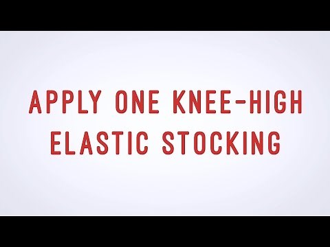 Apply one Knee-High Elastic Stocking - Apply TED hose - CNA skill video - AAMT