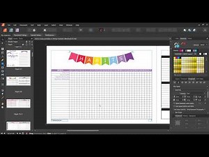 How to make printables in Affinity Publisher: Examples of planner printables you could create