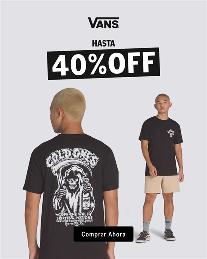 OFERTA EXCLUSIVA Nuevo lanzamiento con hasta 40% de descuento ¿Qué pasa si te lo pierdes? | Vans