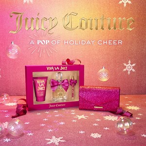 Presents that ✨POP✨ have arrived at Juicy Couture Beauty, including our Viva La Juicy gift set! Enjoy 30% off any $50 purchase at JuicyCoutureBeauty.com with code CYBERWEEK. | Juicy Couture
