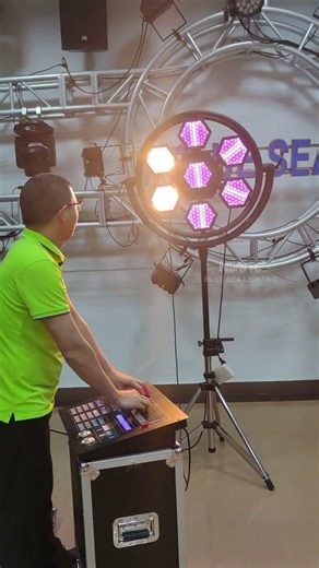 Round LED 🤩💫 #djlight #djremix #song #automobile #djlighting #youtubeshorts #video