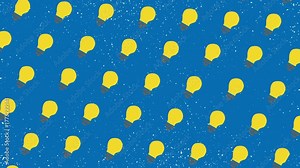 アイデアを考え中の電球背景。アイデアがひらめいた電球の背景。A light bulb background with an idea in mind.A light bulb background with an idea in mind. Stock Video