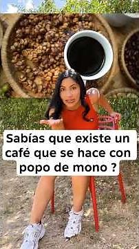 Sabías que existe un café que se hace con popó de mono ?