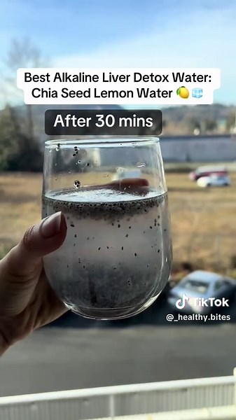 Chia Seed Lemon Water Recipe for Liver Detox