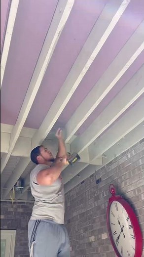 DIY Patio Ceiling (the above space is enclosed) #shorts