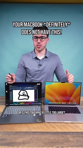 Acer Swift X vs. MacBook Pro: The touchpad battle