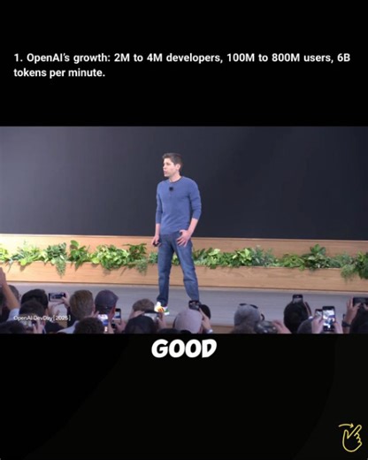 Technology |Business |AI |  OpenAI Dev Day 2025 just changed everything. Sam Altman revealed that OpenAI’s platform now powers 800 million weekly users and 4... | Instagram