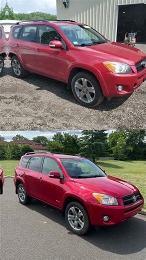 Restore car after accident Red Toyota RAV4 2011 Limited #shorts #diy
