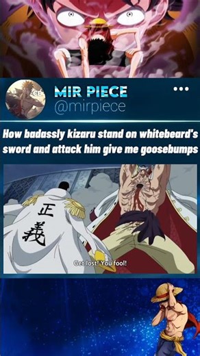 whitebeard vs kizaru | kizaru badass moments #onepiece #otaku #kizaru #shorts