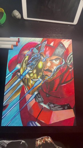 Iron Man Fan Art by Yusuke Murata - Amazing Anime Illustration