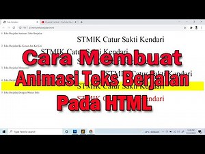 How to Create a Running Text Animation/Walking Text in HTML