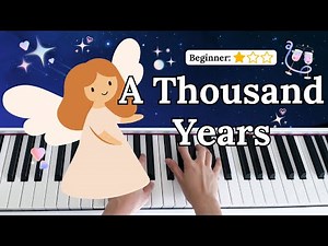 A Thousand Years - Christina Perri⎮Easy Slow Piano Tutorial