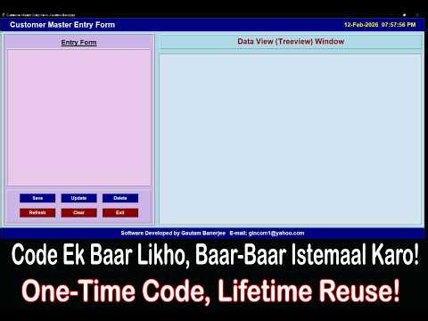 Ek Baar Banao, Har Form Mein Lagao | Reusable Tkinter Layout Module
