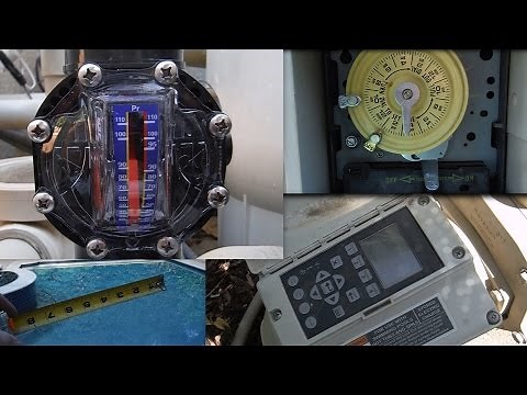 Using a FlowVis Flow Meter to Set Your Pool Pump Run Time