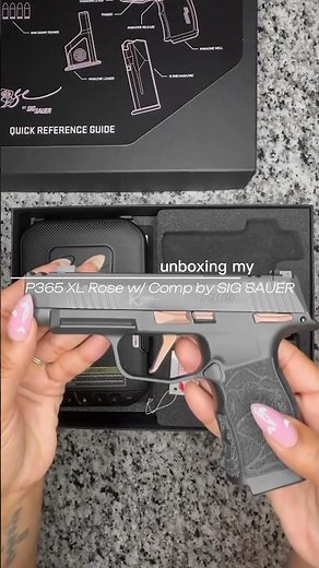 Unboxing my Dream Pistol 🔫: Rose P365 XL by Sig Sauer! 💖 #sigsauer #unboxing