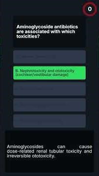 MRCP-1 QUIZ, Pharmacology & Clinical Management Challenge