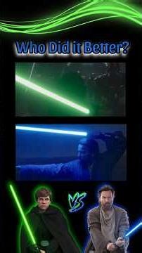 Luke Skywalker vs Obi-Wan Kenobi — This Hallway Moment Is INSANE #starwars #jedi #lightsaber