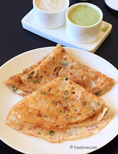 Rava Dosa Recipe With Step By Step Photos - Instant Onion Rava Dosa