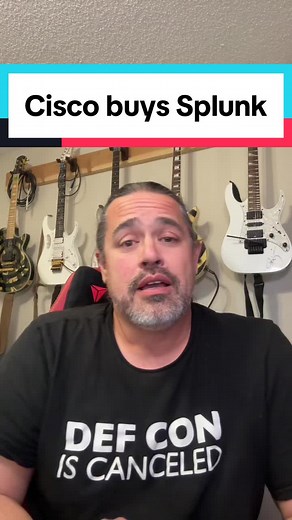 @Cisco had agreed to buy #splunk for $28b, which was a cheaper option than renewing their splunk license. #merger #tech #infosec #ciscosystems #cybersecurity #saas