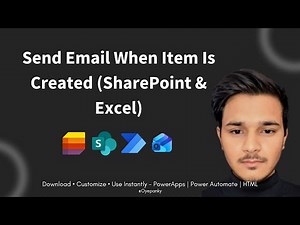 Power Automate Tutorial | Send Email When Item Is Created (SharePoint & Excel)