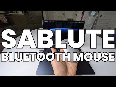 SABLUTE Bluetooth Mouse for MacBook & iPad – Rechargeable Tri-Mode Wireless Mouse