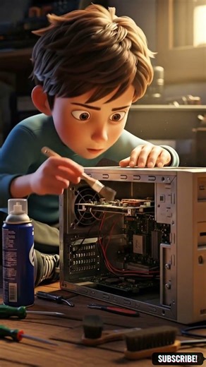 Poor Boy Finds Old Computer in Trash and Restores It 💻✨